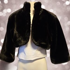 Xhilaration Fur Bolero Jacket - Size‎ Large